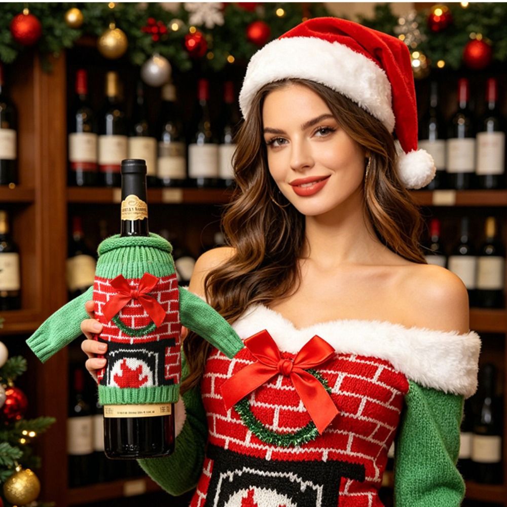 Elk Wine Bottle Cover Snowflak - огляд і ціна Wine Beer Hat