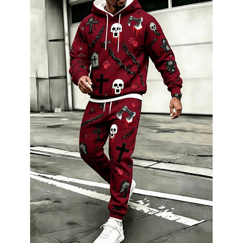 Men Wine Red Halloween Skull A - огляд і ціна Wine & Beer Guayaquil